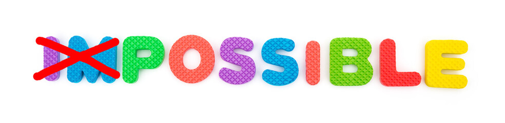 impossible on white background with im covered