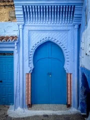 Blaue Tür in Medina von Chefchaouen - Marokko © diegograndi