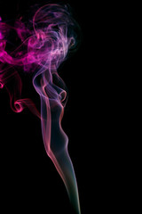 Abstract smoke from aromatic sticks.