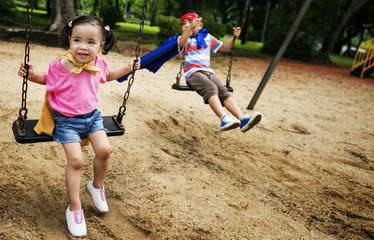 Siblings Dressup Playtime Park Concept