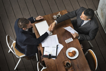 Businessmen Handshake Deal Agreement Concept