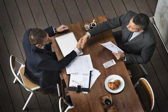 Businessmen Handshake Deal Agreement Concept