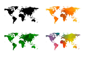 four maps of the world