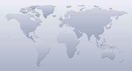 world map gray