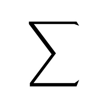 Sigma symbol icon