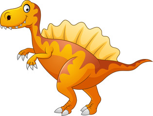 Cartoon funny dinosaur
