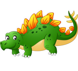 Cute stegosaurus cartoon