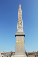 Fototapeta na wymiar Egyptian Obelisk Place de la Concorde Paris France
