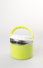 Food Container or Tiffin on a background.