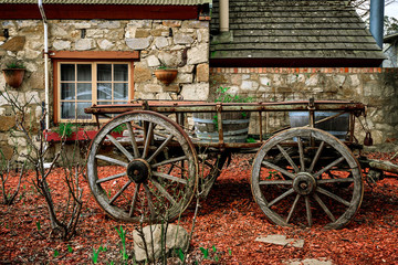 Fototapeta na wymiar Old cart in Hahndorf