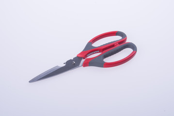 scissors or kitchen scissors on a background.