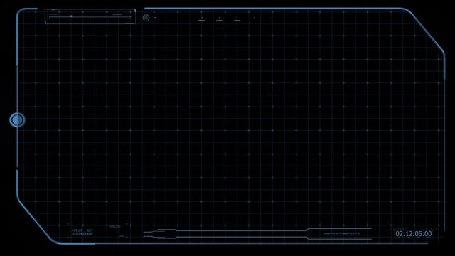 HUD futuristic screen. Video frame sci fi design