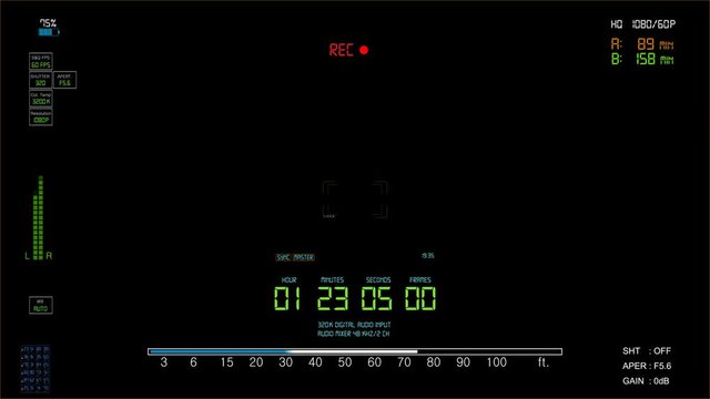 Digital camera viewfinder with alpha channel