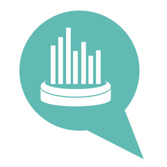 infographic bubble data information graphic icon. Isolated and Flat design. Vector illustration