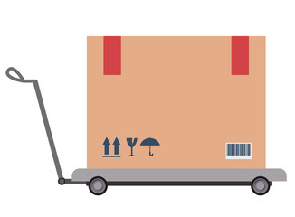 box package delivery shipping logistics icon. Isolated and Flat design. Vector illustration
