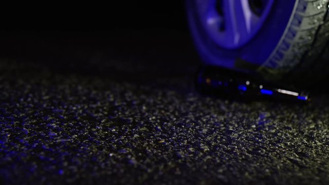 Drinking and driving - driver pulled over by police in car while drunk