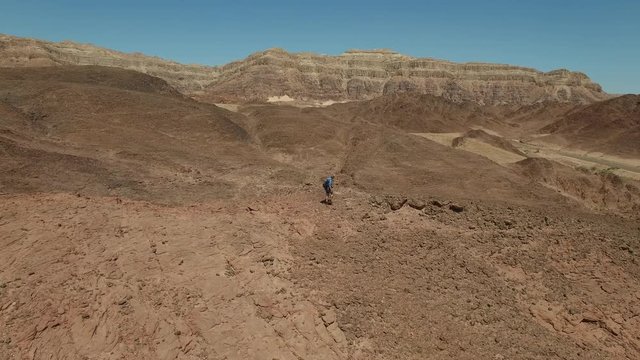Research of the Holy Land. In places of the Old Testament, Sodom and Gomorrah.
Aerial shot
