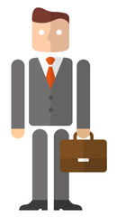 カバンを持つビジネスマン

