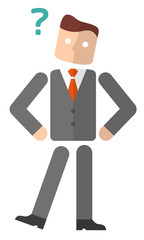 ビジネスマン：疑問

