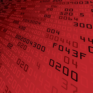 Abstract security background with HEX-code. Vector illustration