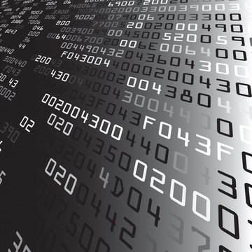 Abstract security background with HEX-code. Vector illustration