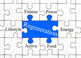 Regeneration Puzzle Concept