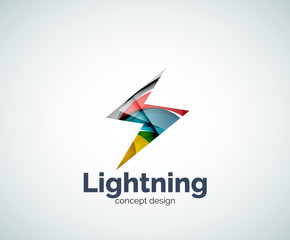 Lightning logo template