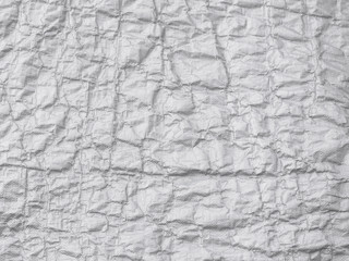 White plastic wrinkled texture
