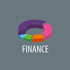 Obraz premium Vector logo Finance