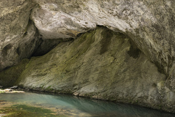 Lake nature reserve in the rock