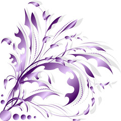 Abstract floral pattern on a white background, can be user for wallpapper, invitation, cards,  pattern fills, background,surface textures.