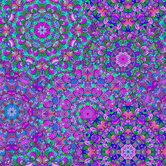 Colorful seamless pattern mandala, can be used for wallpaper, pattern fills web page background, surface textures. Arabic, India, Islam.