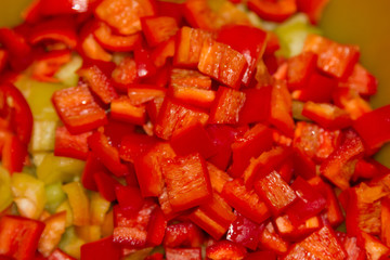 chopped bell pepper