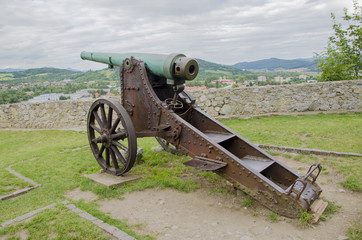 Rusty historic cannon