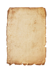 old paper textures on white background