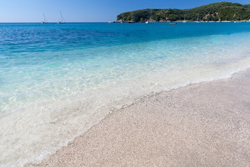 Beautiful Valtos beach near Parga town of Epirus area in Greece.