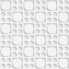 Seamless Square and Circle Pattern