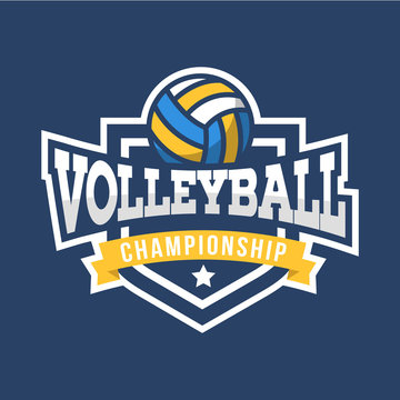Sport Volleyball Logo. American style.