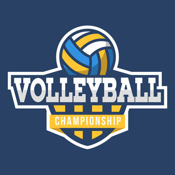 Sport Volleyball Logo. American style.