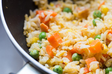 Close-up fried rice