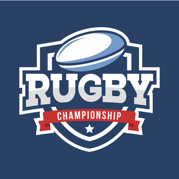 Sport Rugby Logo. American style.