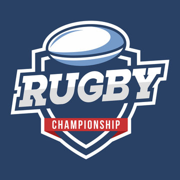 Sport Rugby Logo. American style.