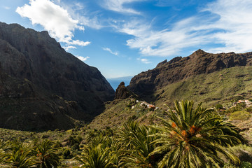Canary Islans, Tenerife, view on Masca village