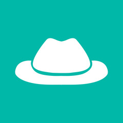 Hat icon, vector iluustration isolated on background