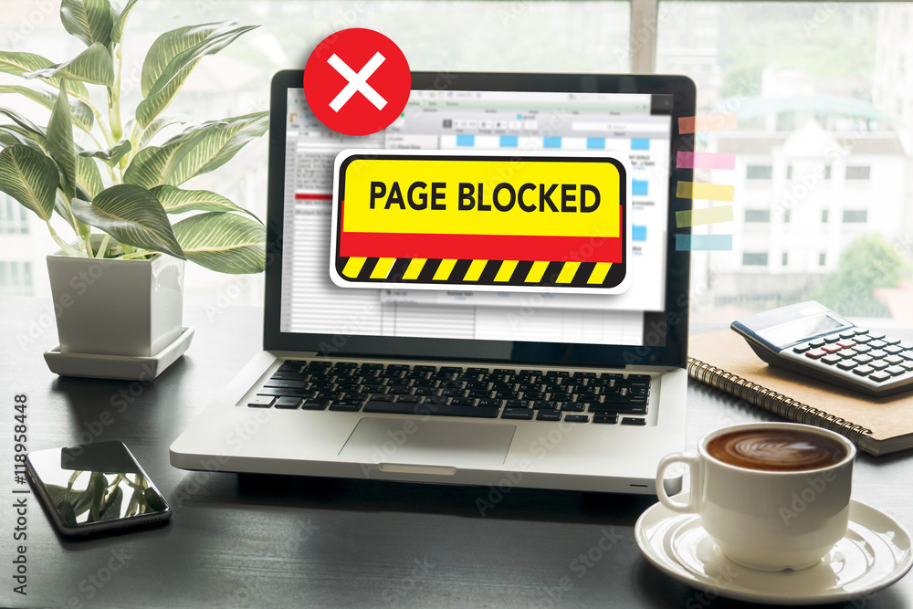 Poster data failure computer page blocked browsing connection data fail