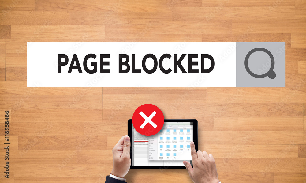 Poster data failure computer page blocked browsing connection data fail