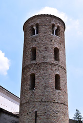Fototapeta na wymiar A ancient tower in Ravenna, Italy