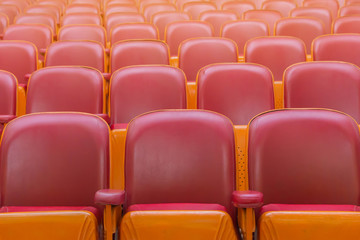 Obraz premium empty chairs in theatre or conference hall