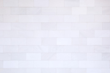 White marble wall background.