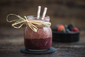 Fresh Berry Fruit Smoothie